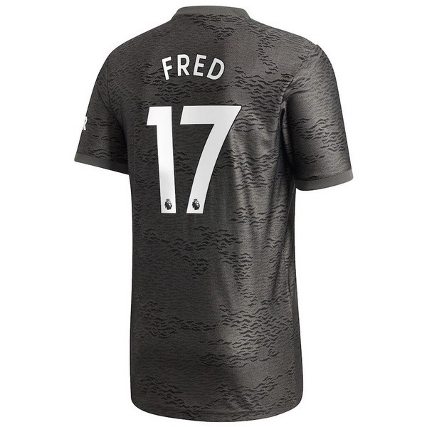Camiseta Manchester United NO.17 Fred Segunda Equipación 2020-2021 Negro